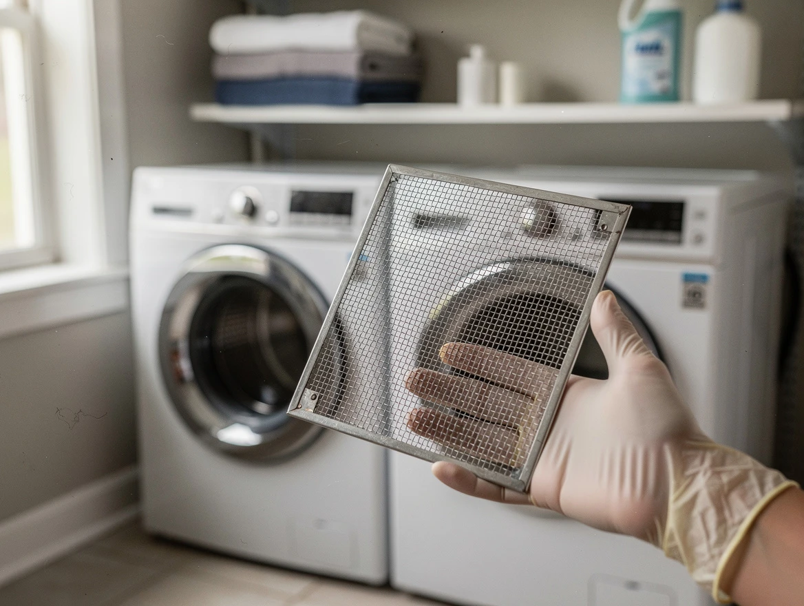 Richland Dryer Vent Cleaning specialist performing detailed lint trap cleaning service in Richland